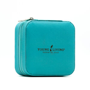 Estuche portátil para aceites escenciales marca Young Living color Azul
